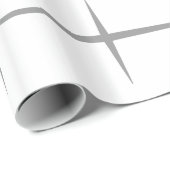 抽象芸術線の円グレーパターン ラッピングペーパー (ロールコーナー)