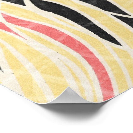 抽象芸術線の図形パターン、地形デザイン。 ポスター (角)