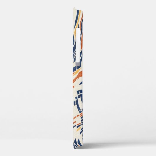 抽象芸術線の地理的、地形のシームレスなパターン。 Case-Mate iPhoneケース (裏面 / 左)