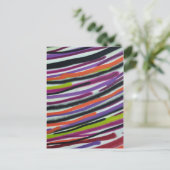 抽象芸術線の背景 ポストカード (スタンド正面)