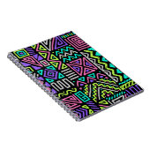 抽象芸術線を含むシームレスなパターン。 geometric a ノートブック (右側)