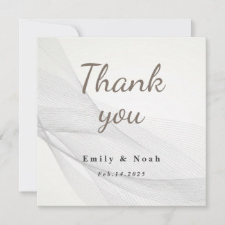 抽象芸術線テクス結婚チャのサンキューカード