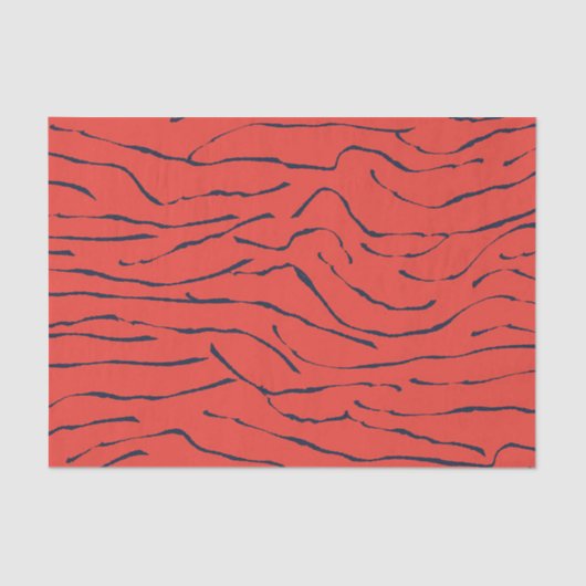 抽象芸術線パターン 薄葉紙 (正面)