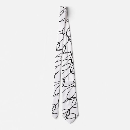 抽象芸術線形楕円 ネクタイ (裏面)