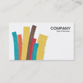 抽象芸術線03 – 白の色 名刺 (正面)