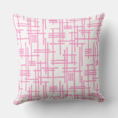 抽象芸術線120923 – 白のピンク クッション (裏面)