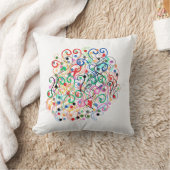 抽象芸術線 クッション (ブランケット)