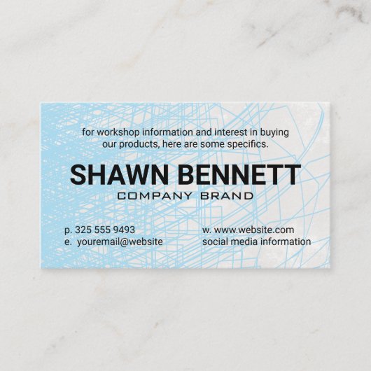 抽象芸術線 |グローバルデザイン 名刺 (正面)