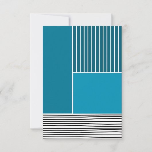 抽象芸術線 サンキューカード (正面)