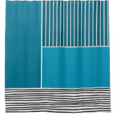 抽象芸術線 シャワーカーテン (正面)