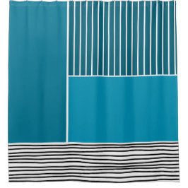 抽象芸術線 シャワーカーテン