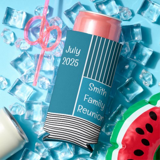 抽象芸術線 スリム缶クーラー (インサイチュ 夏)