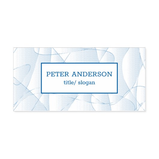 抽象芸術線 セルフインキングスタンプ (デザイン)