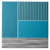 抽象芸術線 タイル (正面)