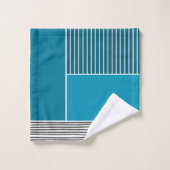 抽象芸術線 バスタオルセット (ウォッシュタオル)