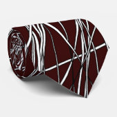 抽象芸術線 – 03 – ダークブラウン ネクタイ (ロール)