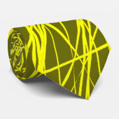 抽象芸術線 – 666600の黄色 ネクタイ (ロール)