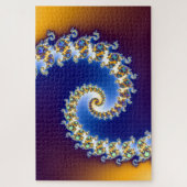 抽象芸術緩和曲線フラクタル勾配 ジグソーパズル (縦)