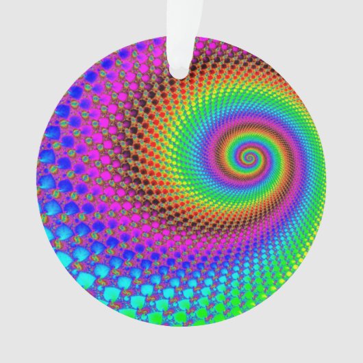 抽象芸術緩和曲線フラクタル オーナメント (正面)