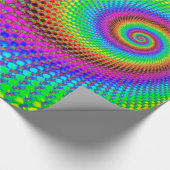 抽象芸術緩和曲線フラクタル ラッピングペーパー (角)