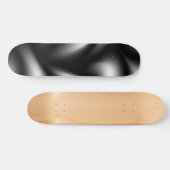 抽象芸術織り（白黒） スケートボード (横)