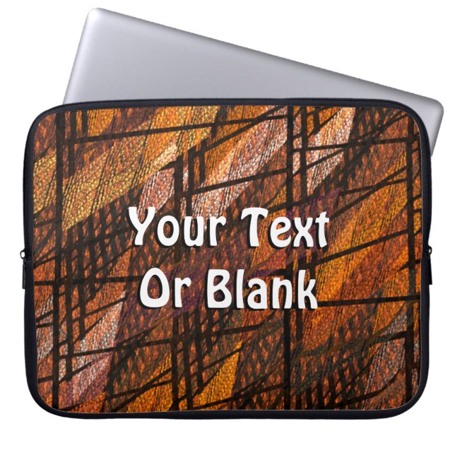 抽象芸術織番号1 ラップトップスリーブ (正面)