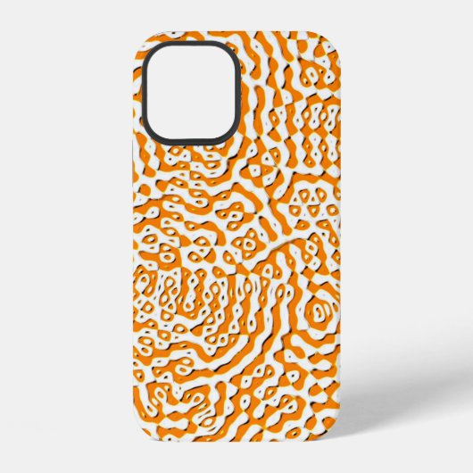 抽象芸術繰り返し無限シームレステクスチャ水 iPhoneケース (裏面)