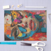 抽象芸術美しい2 薄葉紙 (クラフト)