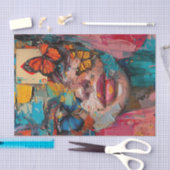 抽象芸術美しい4 薄葉紙 (クラフト)