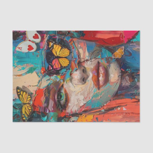 抽象芸術美しい5 薄葉紙 (正面)