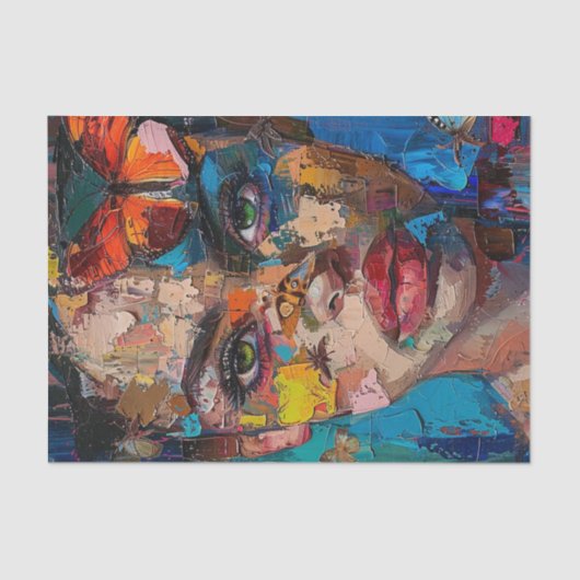 抽象芸術美しい6 薄葉紙 (正面)