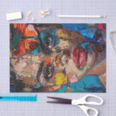 抽象芸術美しい6 薄葉紙 (クラフト)