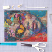 抽象芸術美しい8 薄葉紙 (クラフト)