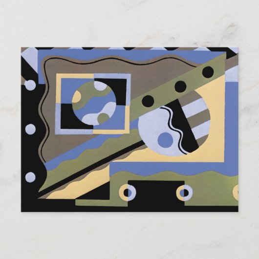 抽象芸術美術の幾何学模様 ポストカード (正面)