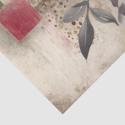 抽象芸術美術大学の動揺して花模様 薄葉紙 (詳細)