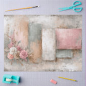 抽象芸術美術大学の動揺して花模様 薄葉紙 (クラフト)