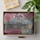 抽象芸術美術大学の動揺して花模様 薄葉紙 (ギフト)