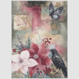 抽象芸術美術大学の動揺して花模様 薄葉紙