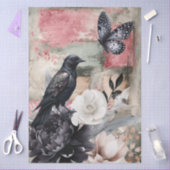 抽象芸術美術大学の動揺して花模様 薄葉紙 (クラフト)