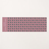 抽象芸術羽毛ダークヨガマット ヨガマット (正面(横))