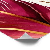 抽象芸術羽 ポスター (角)