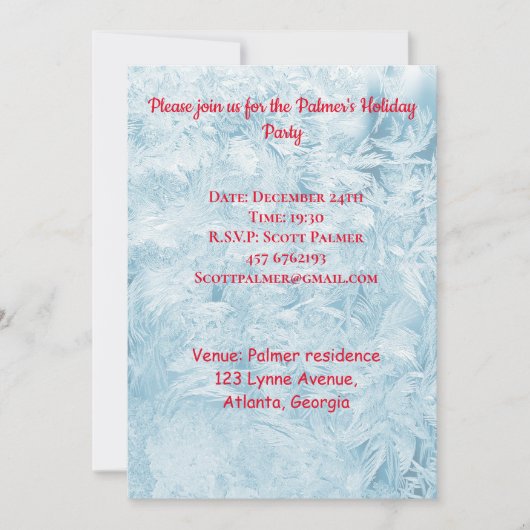 抽象芸術羽 招待状 (正面)