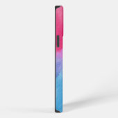 抽象芸術背景から染料アートまで iPhoneケース (右側面)