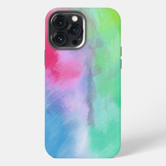 抽象芸術背景から染料アートまで iPhoneケース (裏面)