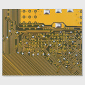 抽象芸術背景としての電子回路基板 ラッピングペーパー (フラット)