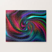 抽象芸術背景らせん状ソフトI ジグソーパズル (横)