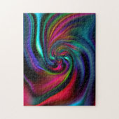 抽象芸術背景らせん状ソフトI ジグソーパズル (縦)