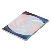 抽象芸術背景らせん状ソフトI ノートパッド (回転)