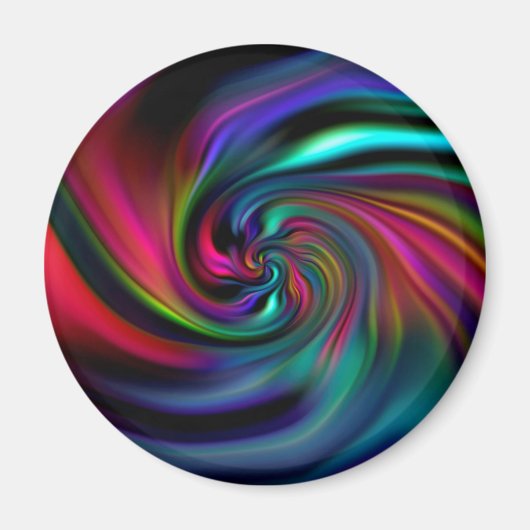 抽象芸術背景らせん状ソフトI マグネット (正面)