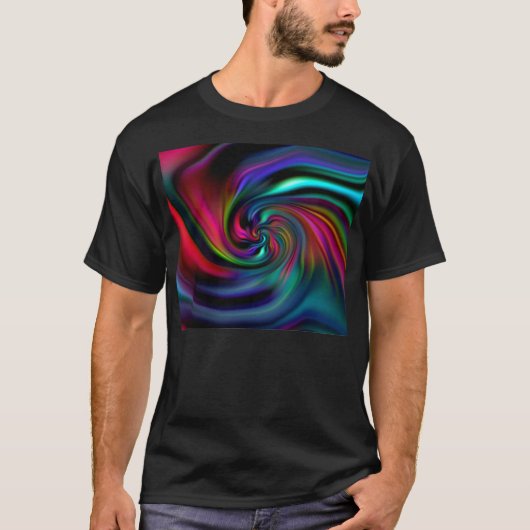 抽象芸術背景らせん状ソフトI Tシャツ (正面)